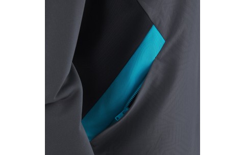 VKE - TIAMAT FULL ZIP MICRO HOODY TOP ANT/NSKY